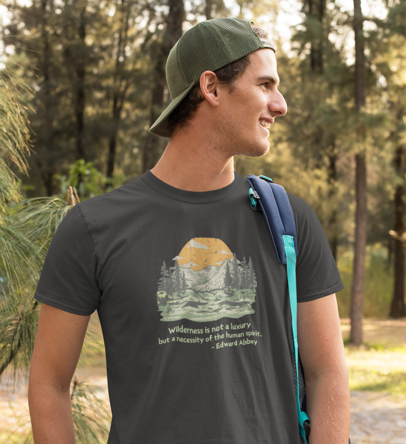 Wilderness is Not a Luxury but a Necessity of the Human Spirit, Edward Abbey Quote T-shirt