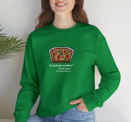 It's Fruitcake Weather, Truman Capote Quote, Unisex Heavy Blend™ Crewneck Sweatshirt