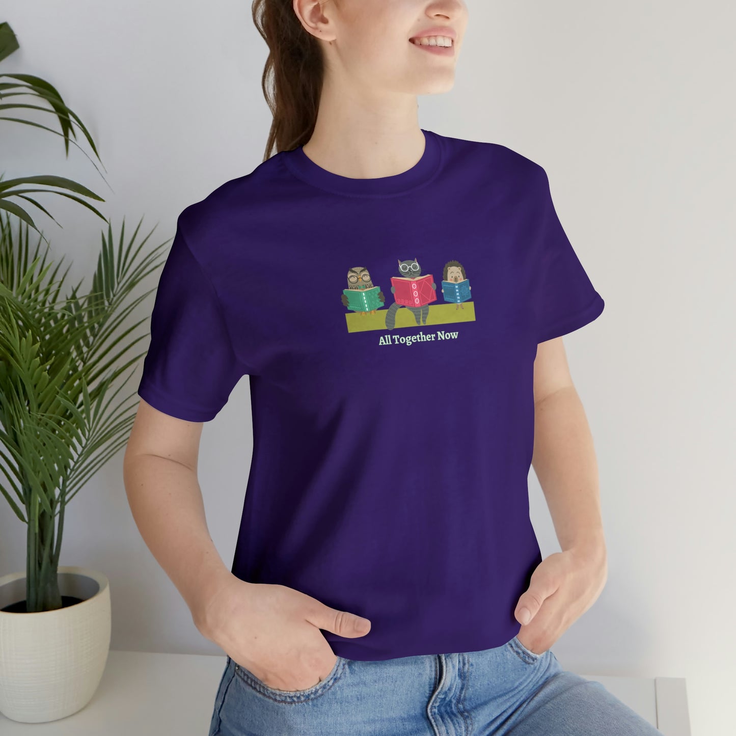 Summer Reading All Together Now T-Shirt, Animals Reading